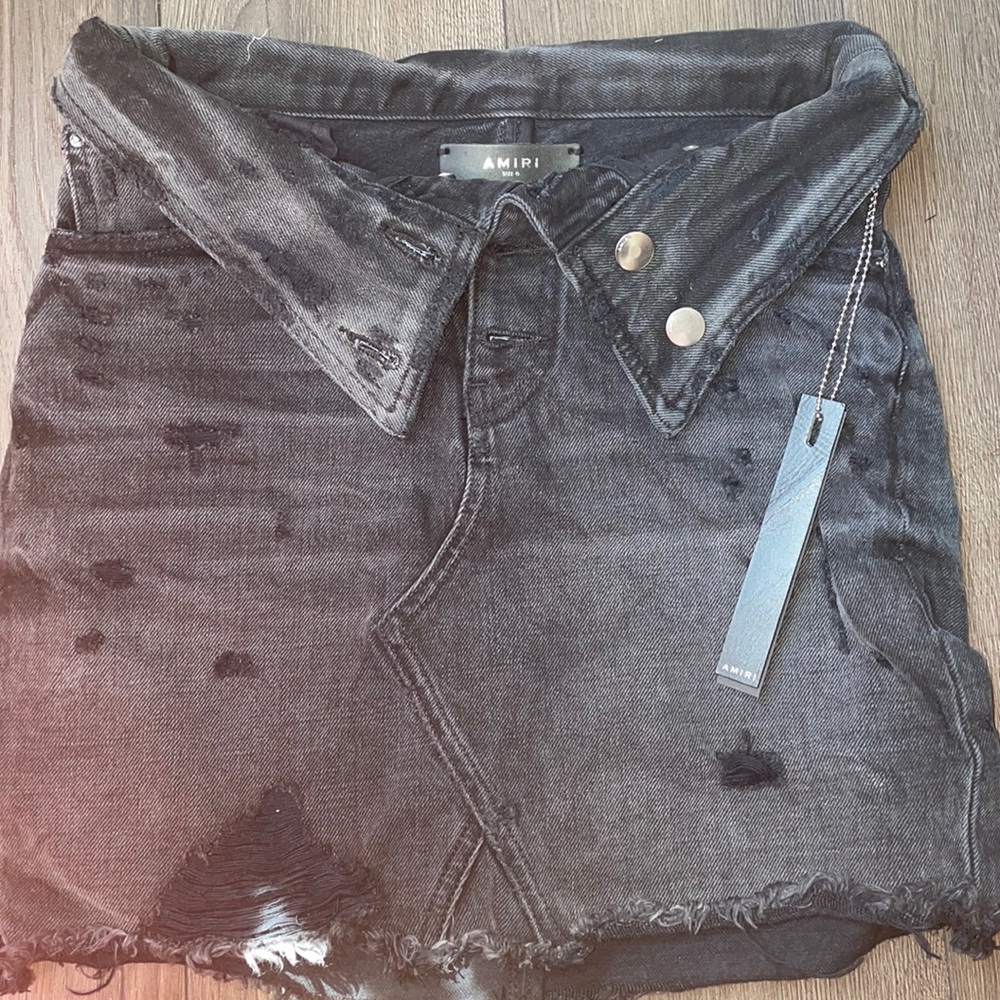 Amiri fold over vintage skirt